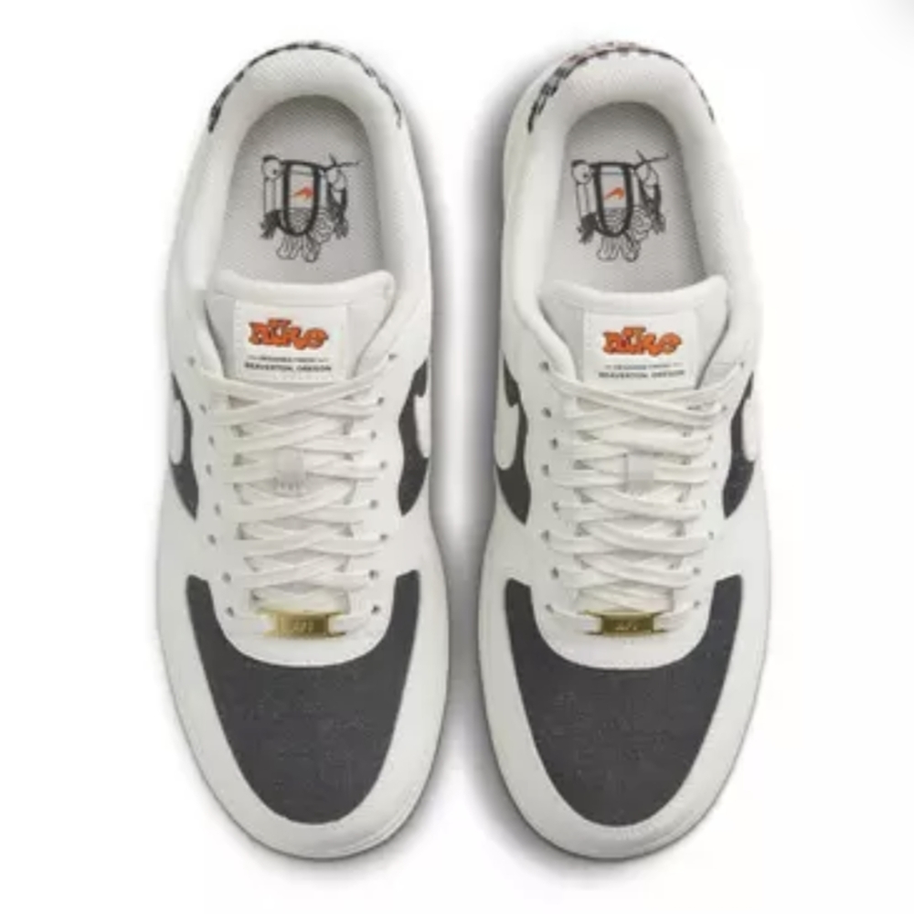 Nike Air Force 1 '07 Farmer's Market "Sail/Dark Smoke Grey/Safety Orange/Sail" - Picture 5 of 5